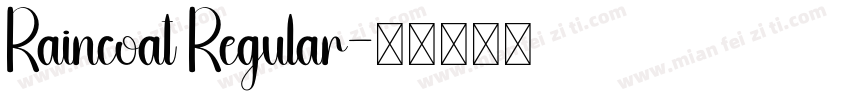 Raincoat Regular字体转换